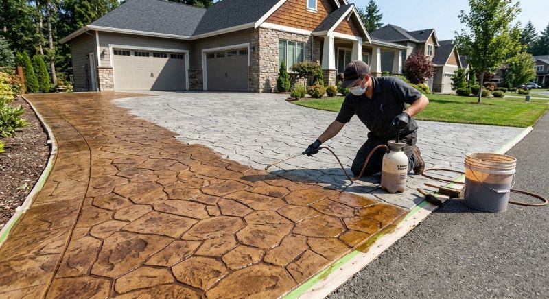 Cement Staining in Frisco, TX