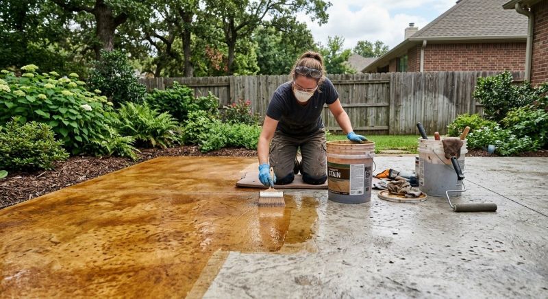 Concrete Staining Service in Dallas, TX