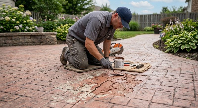 Decorative Concrete Repair in Mooresville, NC