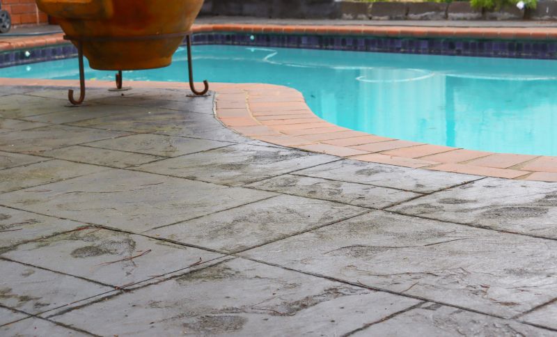 Stamped Concrete Around Pool